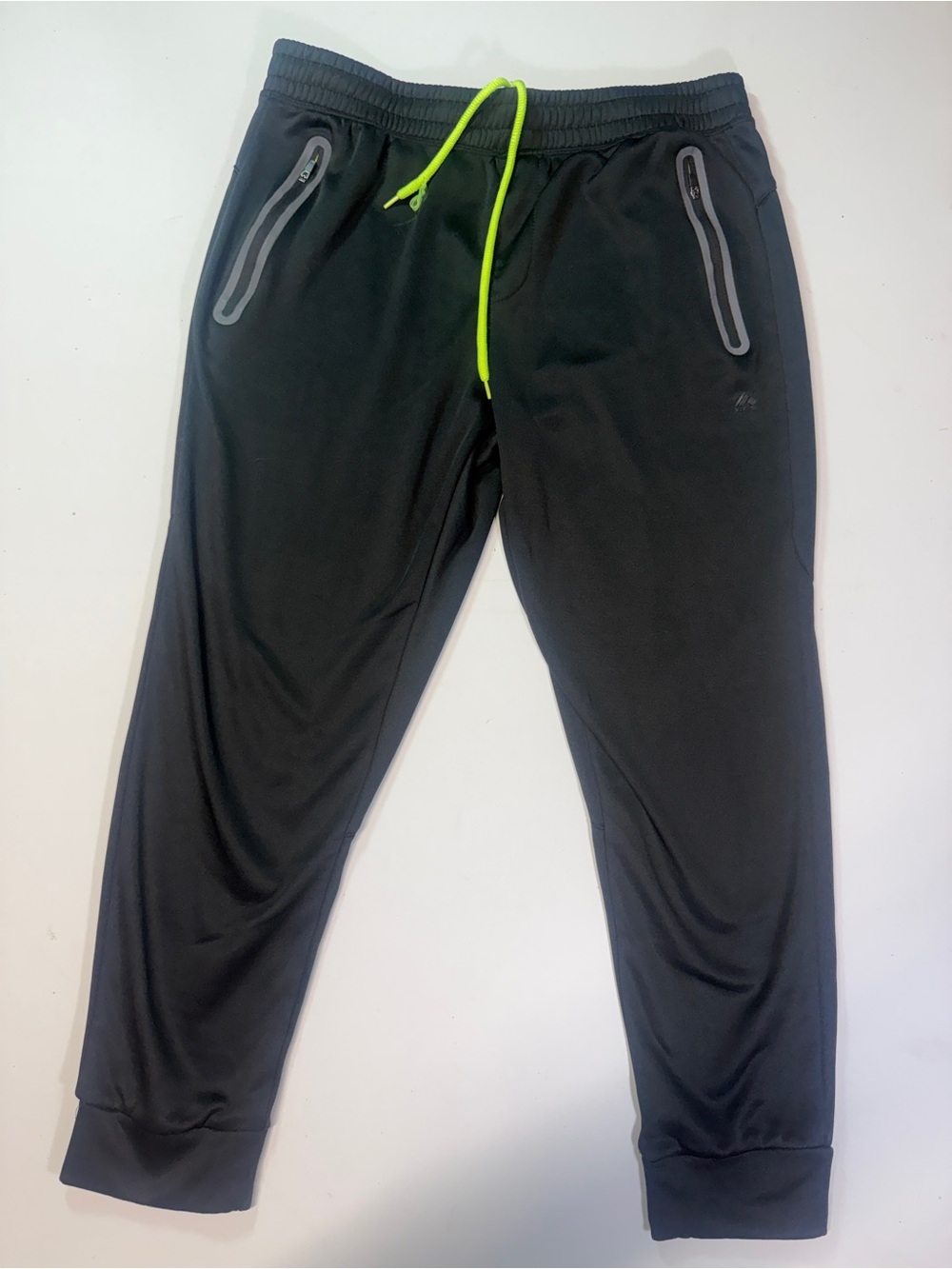 RBX Black Activewear Joggers with Subtle Logo